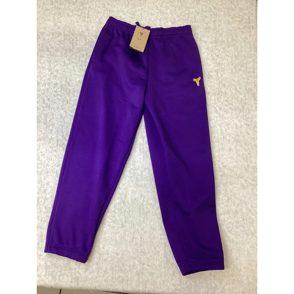 Nike Kobe Bryant Kids Purple Therma-FIT Basketball Pants Mamba Logo Small..‎